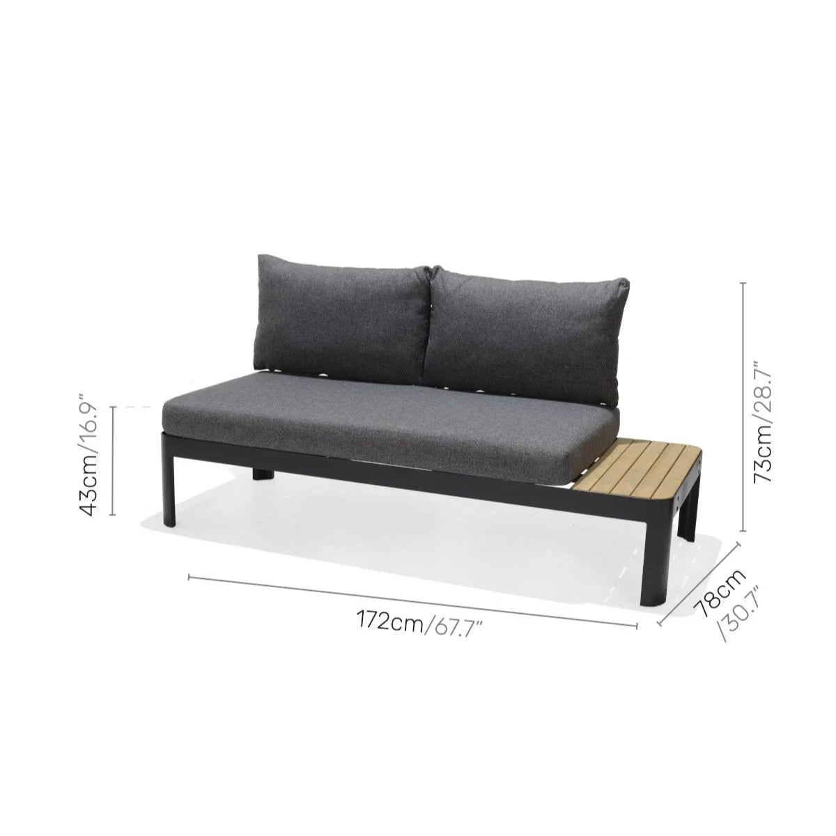 Outdoor Patio Sofa with Cushions P63462