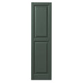 Green Raised Panel Polypropylene Shutter Pair B422405