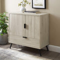 60 Inch Slate Grey Wood TV Stand with Cabinet Doors and Drawers O61765