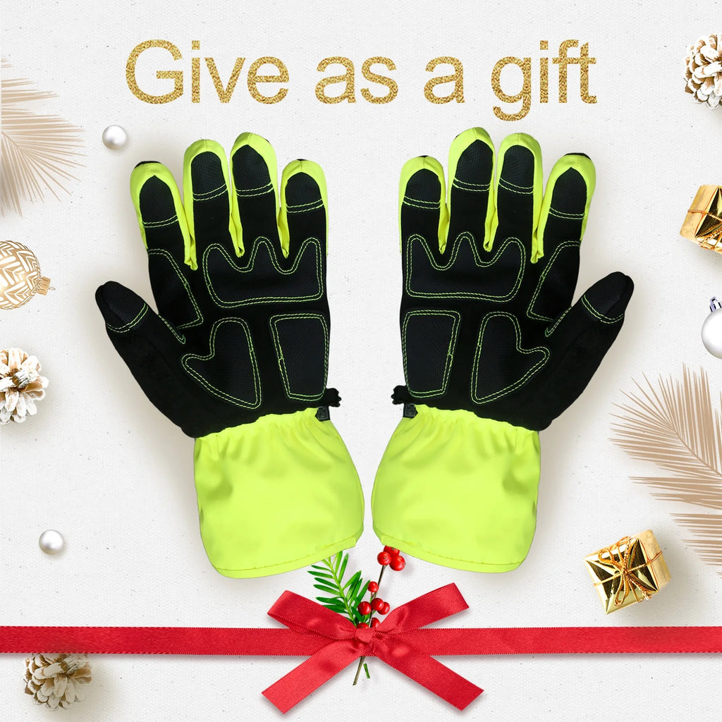 Waterproof Ski Gloves, 3M Thinsulate Winter Gloves (M, Black) W108