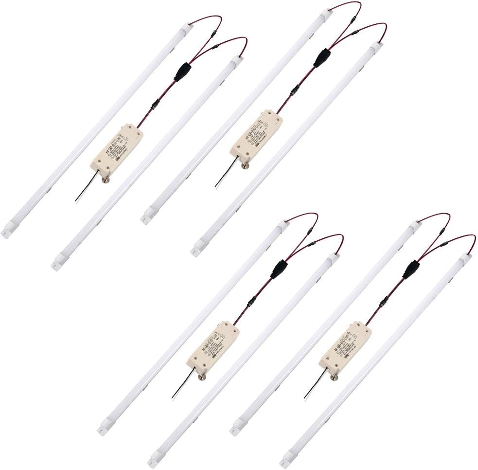 4 Pack LED Troffer 2x4 FT Retrofit Kit, 36W, 5000K Daylight White, 0-10V LED Driver H15133