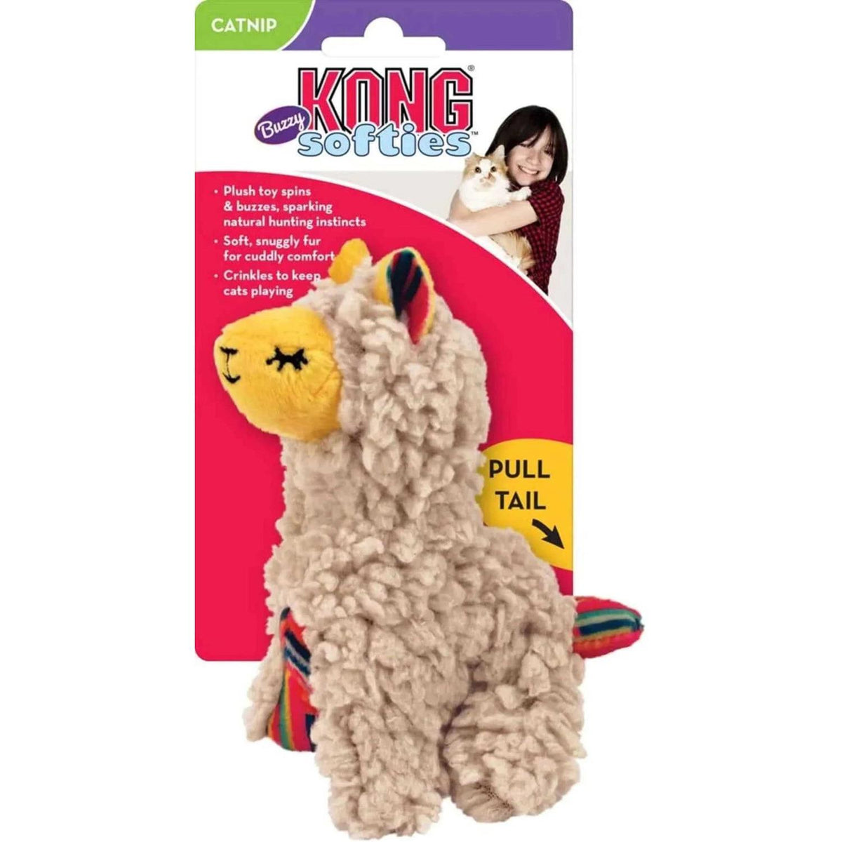 Softies Buzzy Llama Cat Toy U495514