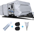 Rip-Stop RV Cover Fits 20'1" - 22' Long Motorhome, Waterproof Camper Cover with Gutter Covers G524