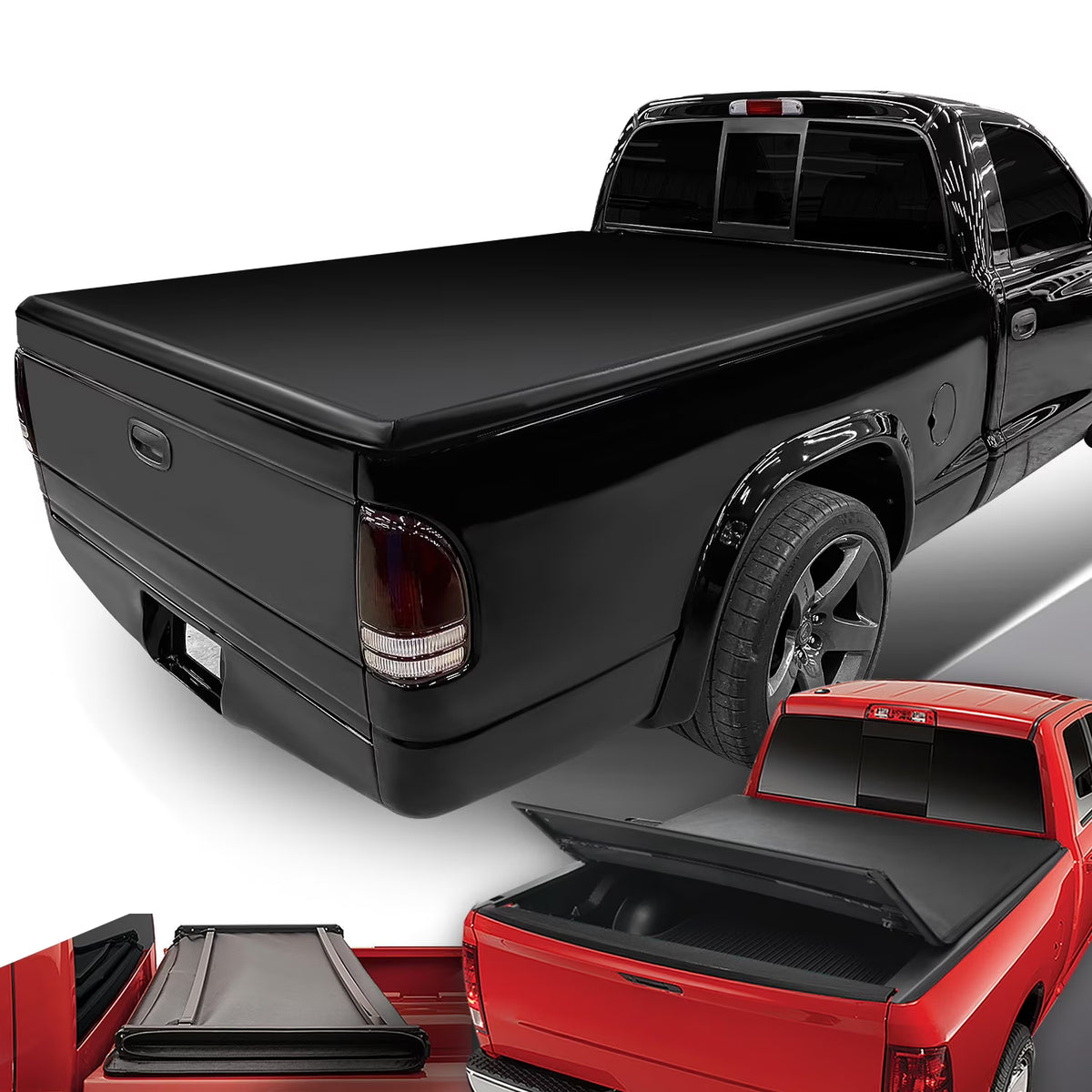 Adjustable Tri-Fold Soft Top Tonneau Cover W857871