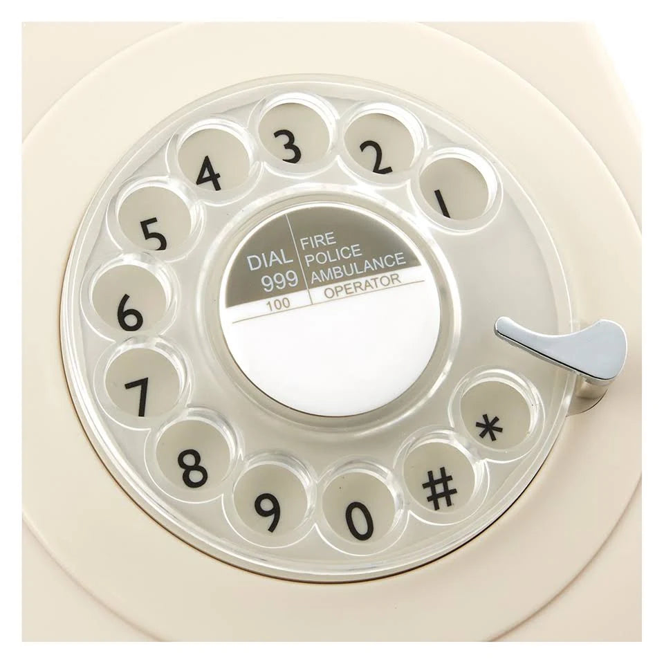 Ivory White Rotary Dial Telephone H117981