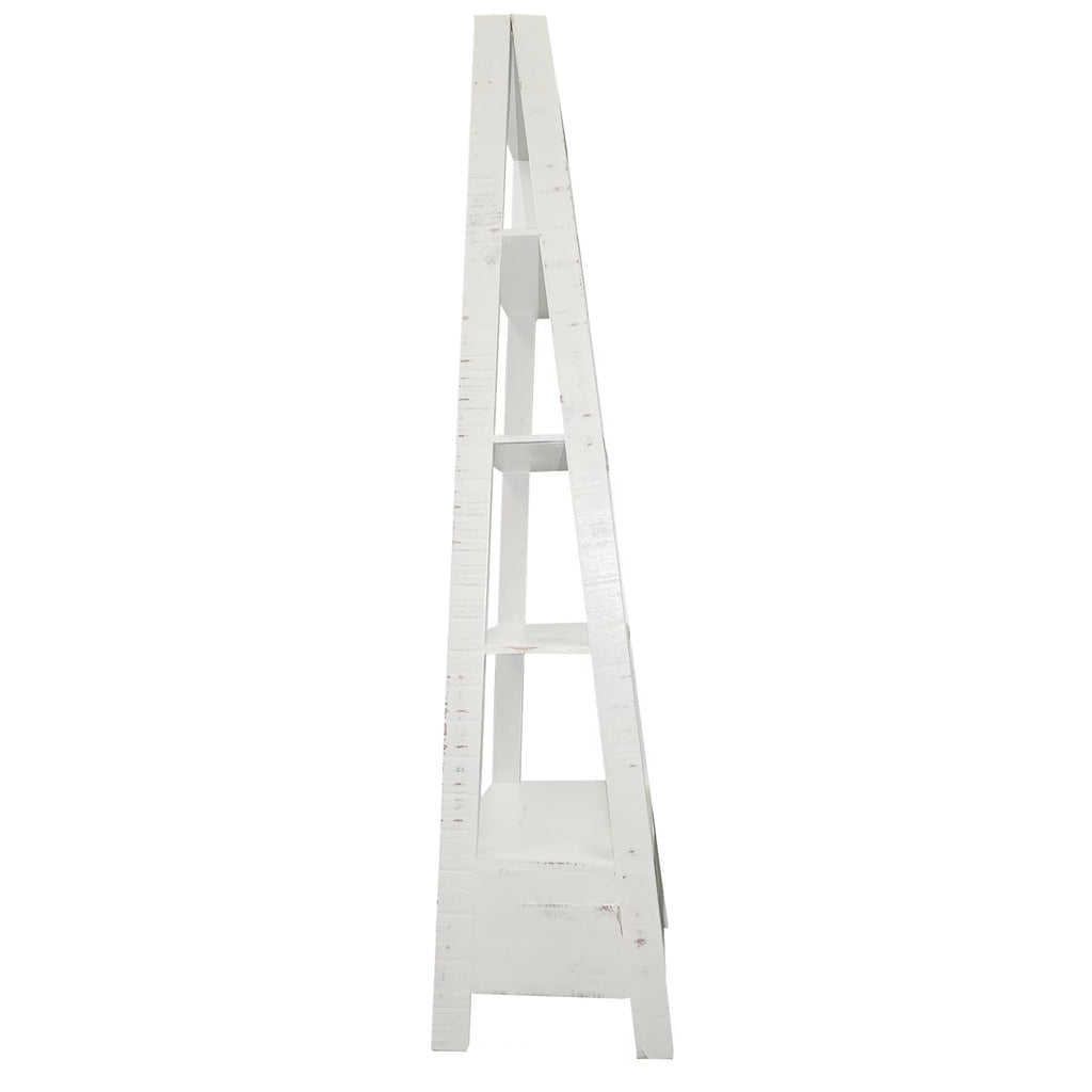 4 Shelf Wooden Ladder Bookcase with Drawer P389