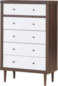 Antique-Style Wooden Drawer Dresser Storage Cabinet B653