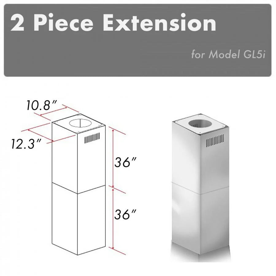 36 in. Chimney Extensions for 10 ft-12 ft. Ceiling R879