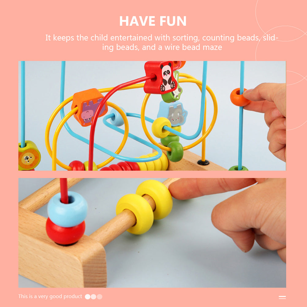 Wooden Beads Roller Montessori Toy X7700