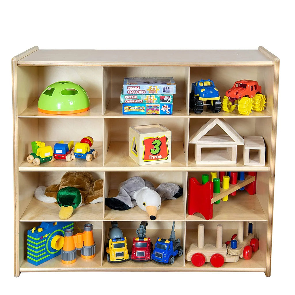 12 Cubbies Birch Plywood Storage Cabinet Q365856