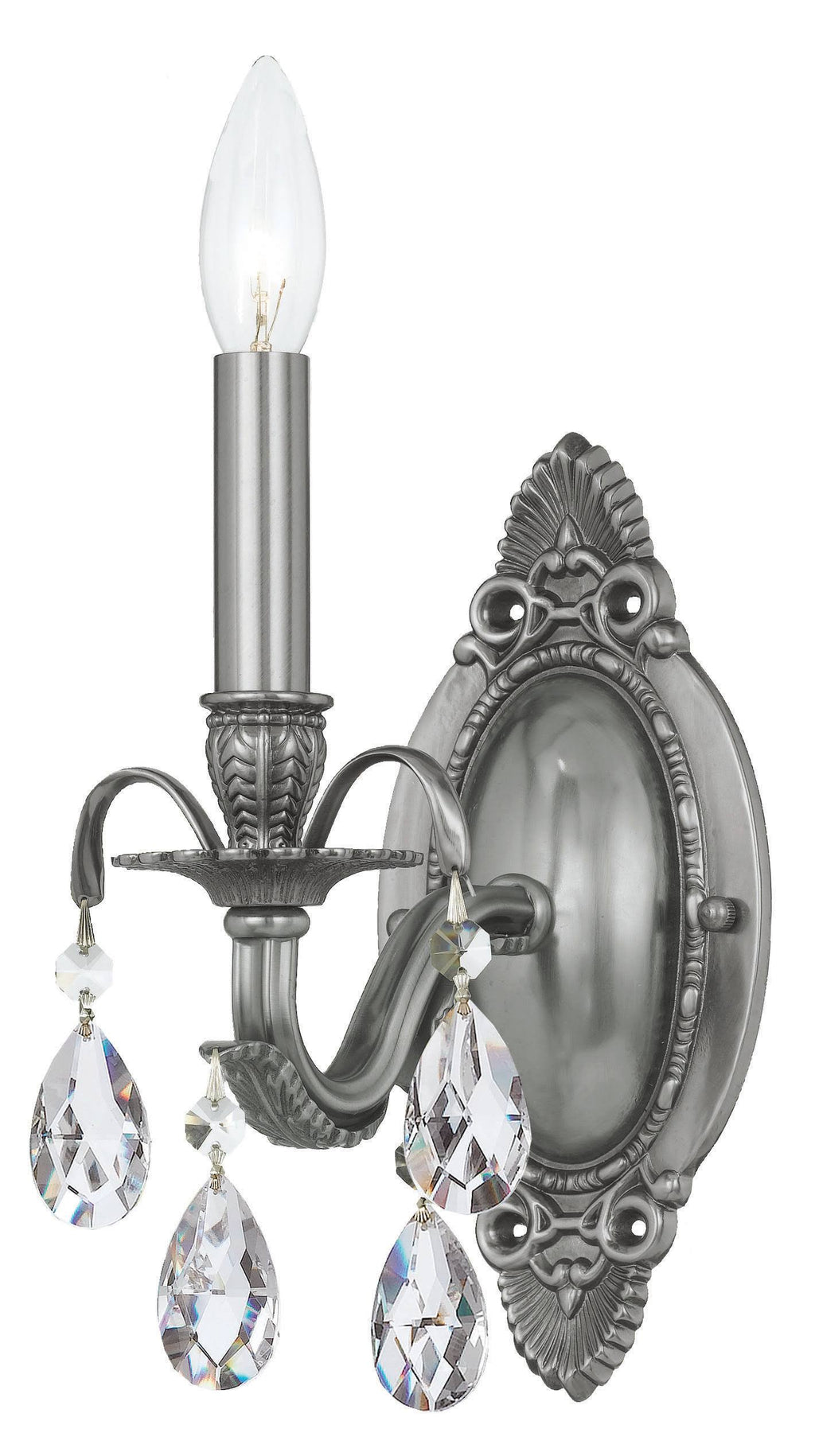 Spectra Crystal Pewter Sconce C29032