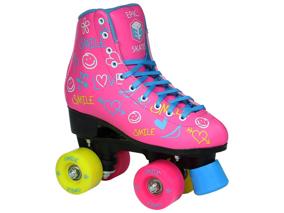 Blush Quad Roller Skates - Size 8 S7459