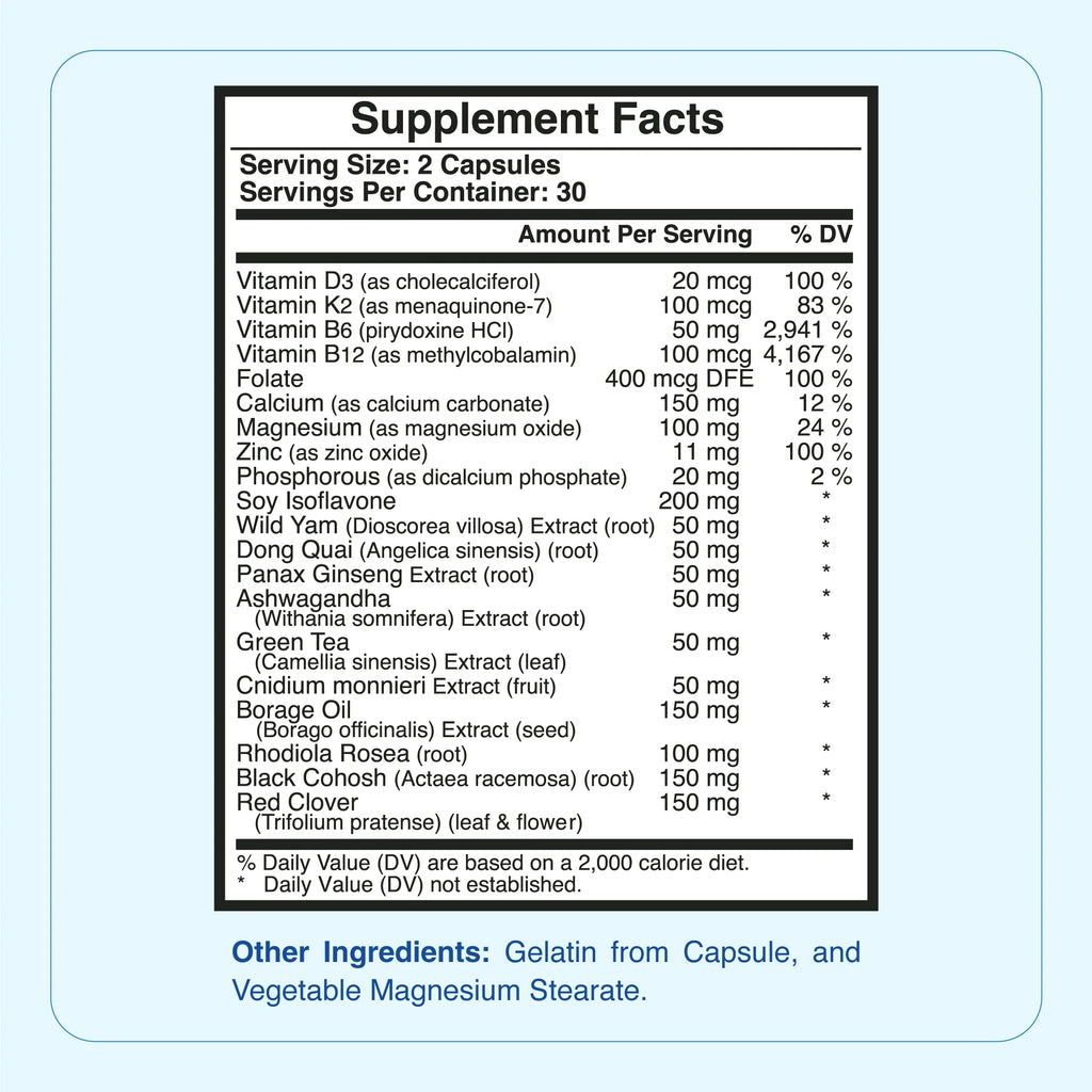 60ct Menopause Am Caps O556